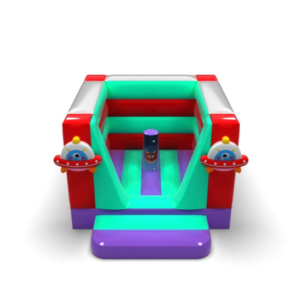 Small enclosed inflatable castle - in the space theme
