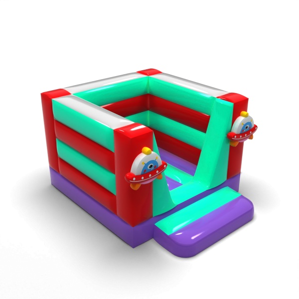 Small enclosed inflatable castle - in the space theme