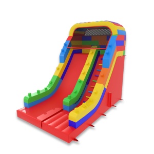 Inflatable slide with print...
