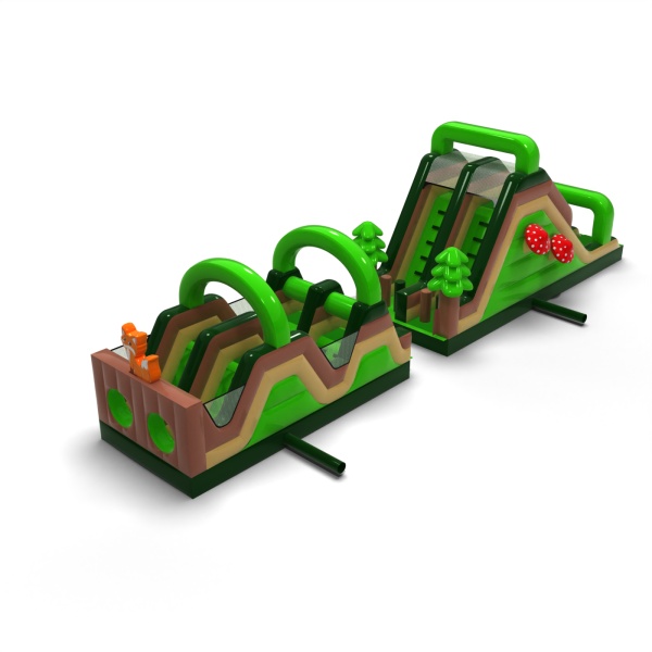 Inflatable obstacle course Forest-themed - 15 m