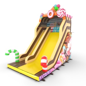 Inflatable slide with print...