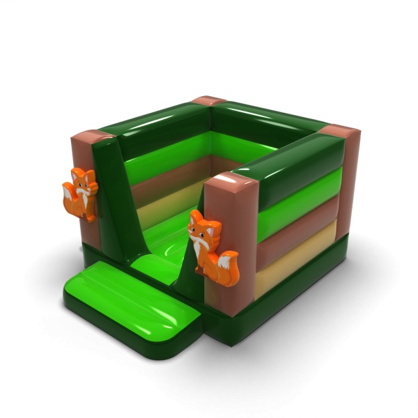 Small enclosed inflatable castle - in the forest theme