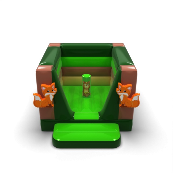 Small enclosed inflatable castle - in the forest theme