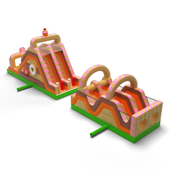 Inflatable obstacle course Candy-themed - 15 m