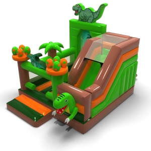 Inflatable with slide -...