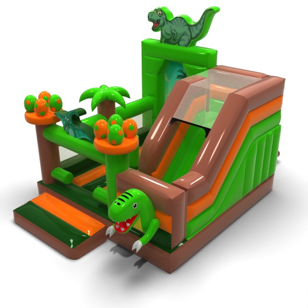 Inflatable with slide - Dinosaurs combo