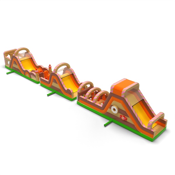 Inflatable obstacle course Candy-themed - 30 m