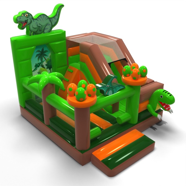 Inflatable with slide - Dinosaurs combo
