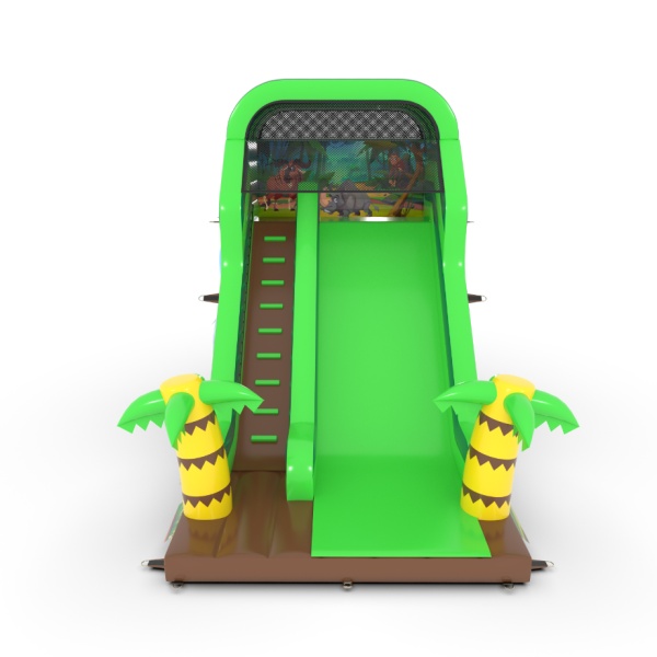 Inflatable slide with print - safari