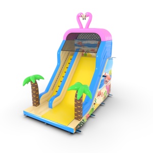 Inflatable slide with print...