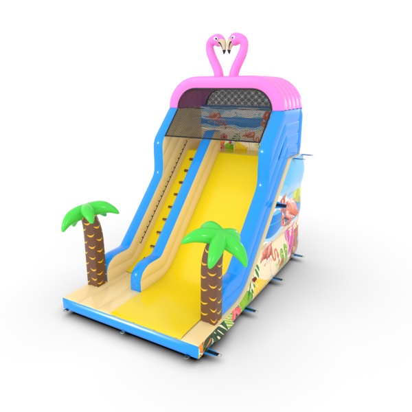 Inflatable slide with print Hawaiian