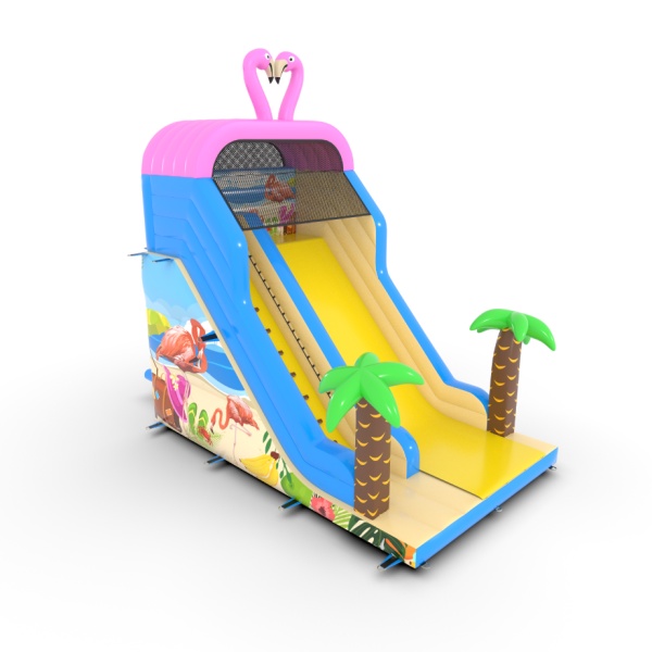 Inflatable slide with print Hawaiian