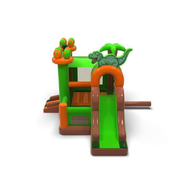 Inflatable castle combo with a dinosaur theme