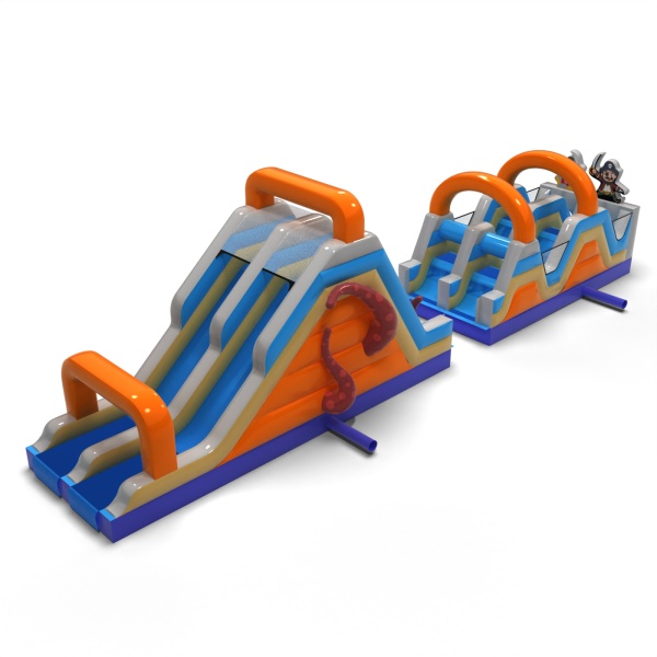 Inflatable obstacle course Pirate-themed - 15 m