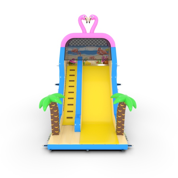 Inflatable slide with print Hawaiian
