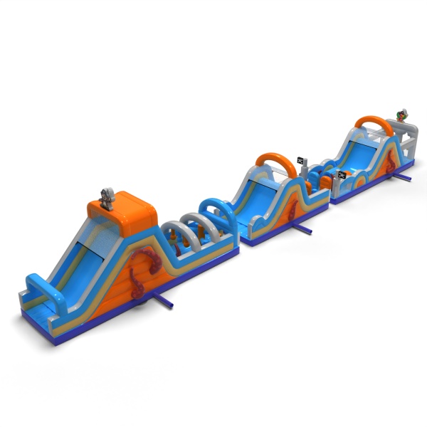 Inflatable obstacle course Pirate-themed - 30 m
