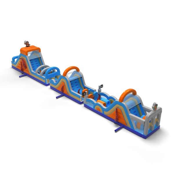 Inflatable obstacle course Pirate-themed - 30 m