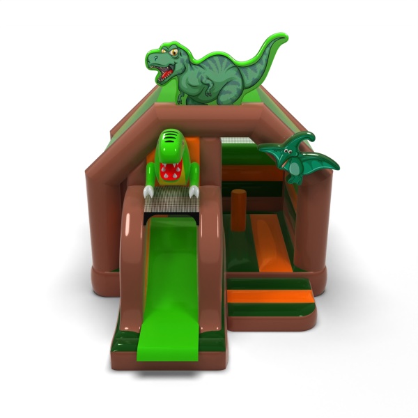 Land of dinosaurs - inflatable with slide