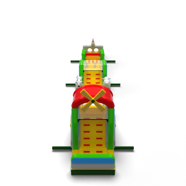 Inflatable obstacle course Farm-themed - 20 m