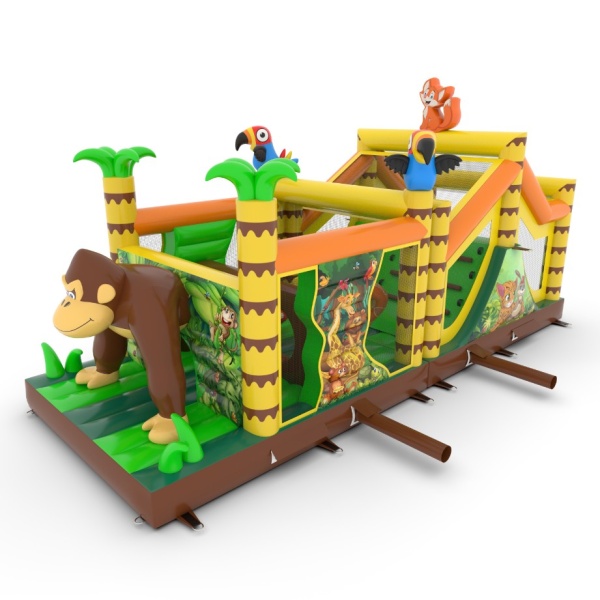 Inflatable obstacle course Jungle - 10 m
