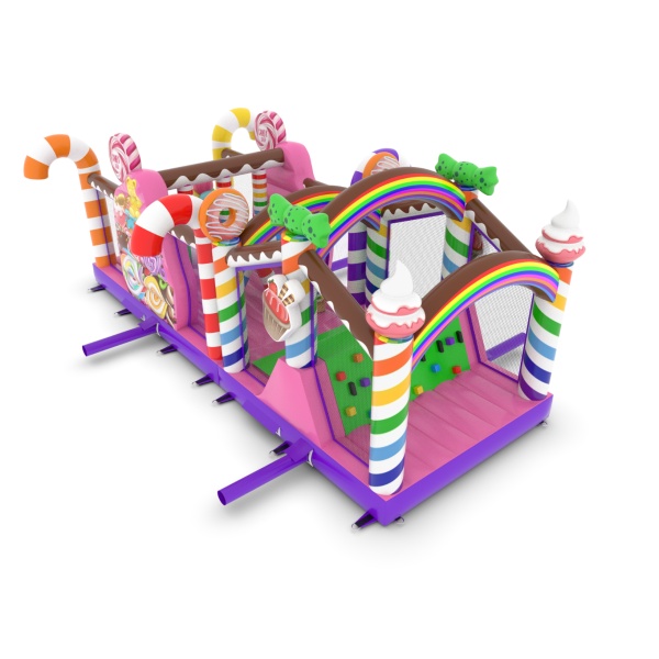 Inflatable obstacle course Candy - 10 m