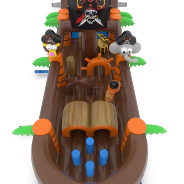 Inflatable obstacle course Pirate Ship - 17.3 m