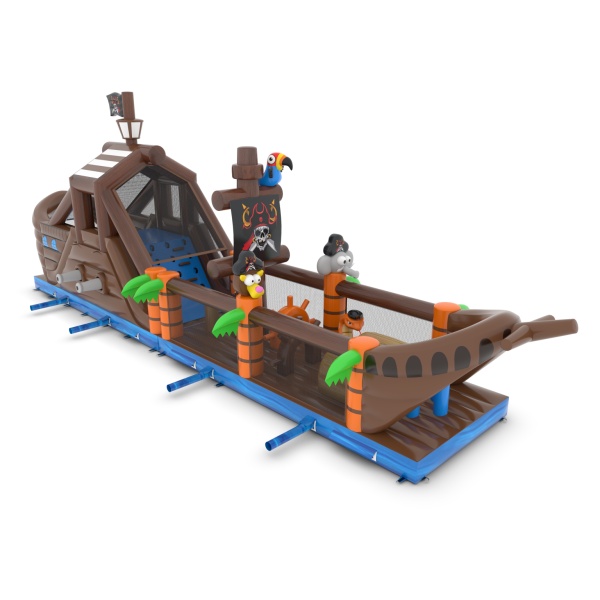Inflatable obstacle course Pirate Ship - 17.3 m
