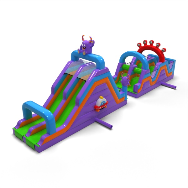 Inflatable obstacle course in the theme of monsters - 15 m