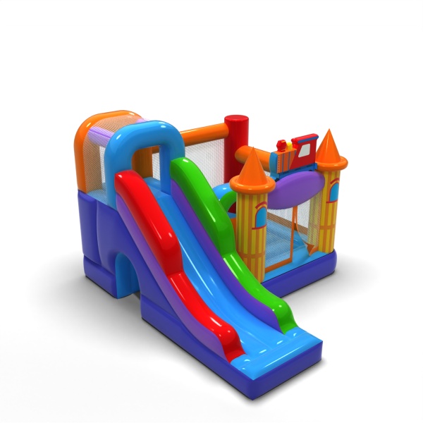 Inflatable castle amusement park combo
