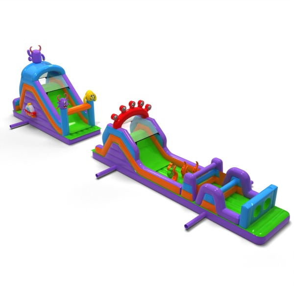 Inflatable obstacle course Monsters - 20 m
