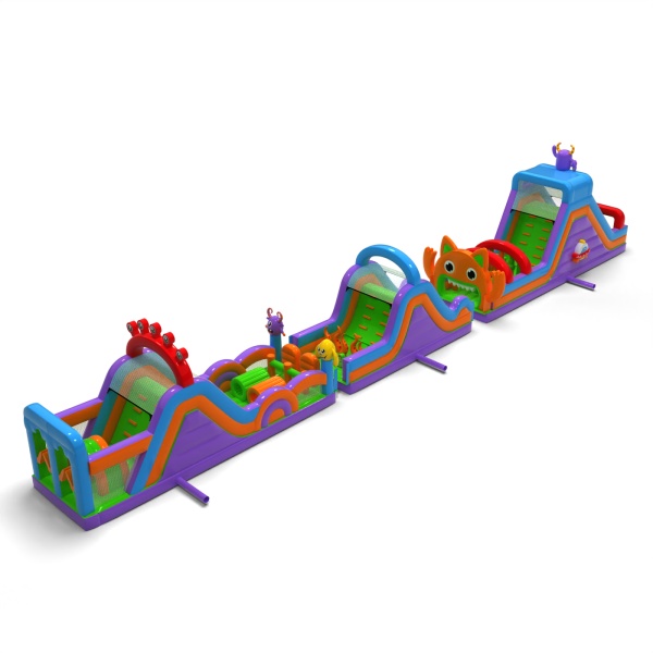Inflatable obstacle course Monsters - 30 m