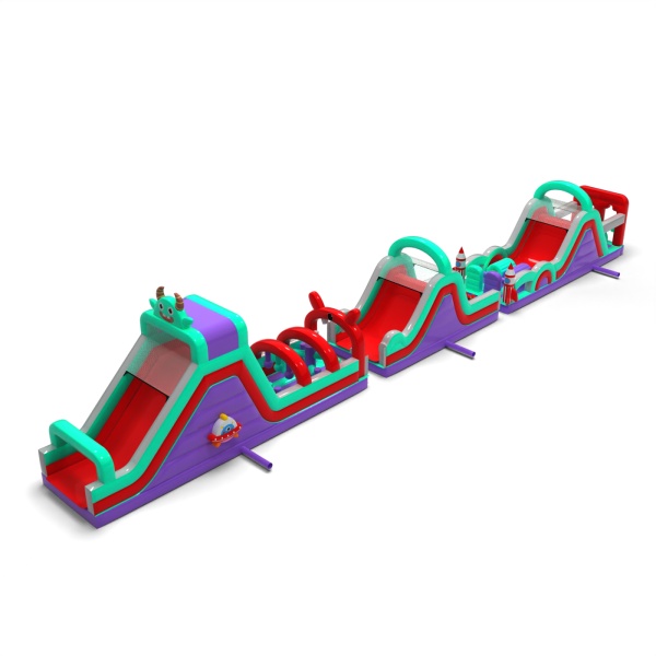 Inflatable obstacle course Space Long - 30 m