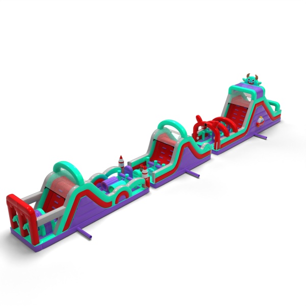 Inflatable obstacle course Space Long - 30 m