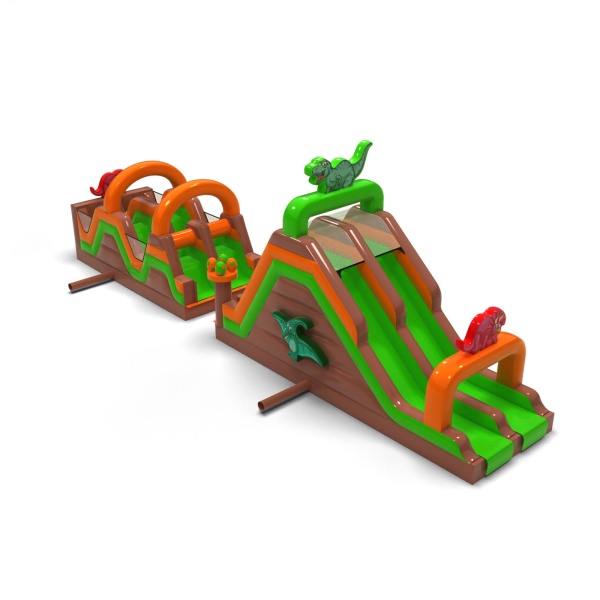 Inflatable obstacle course Dino - 15 m