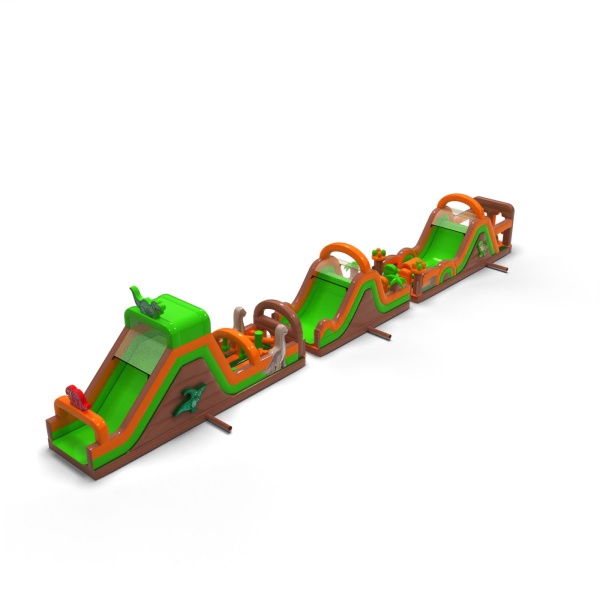 Inflatable obstacle course Dino - 30 m
