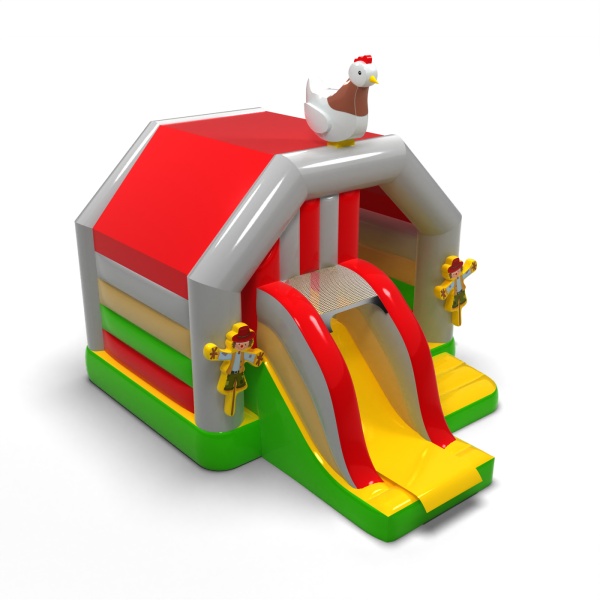 Farmhouse - inflatable with slide
