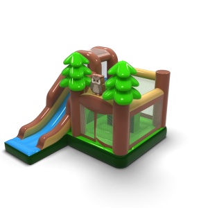 Inflatable castle forest combo