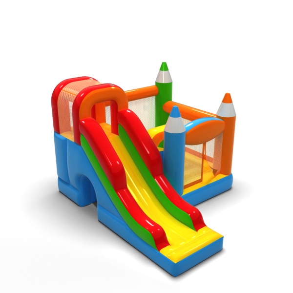 Inflatable castle crayons combo