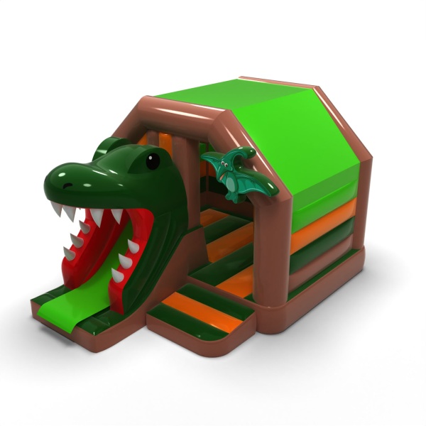 Dinosaur mouth - inflatable with slide