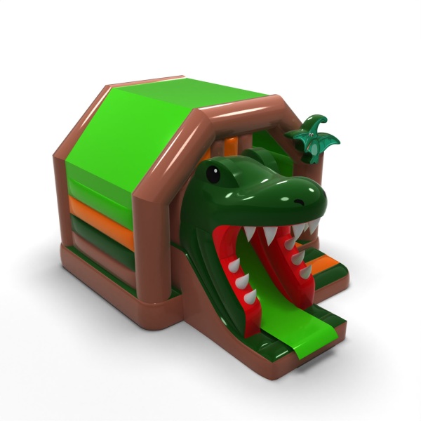Dinosaur mouth - inflatable with slide
