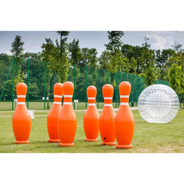 SET of 2 m inflatable skittles for Human Bowling - 6 pcs.