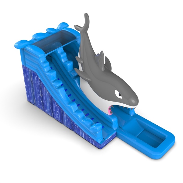 Shark water inflatable slide