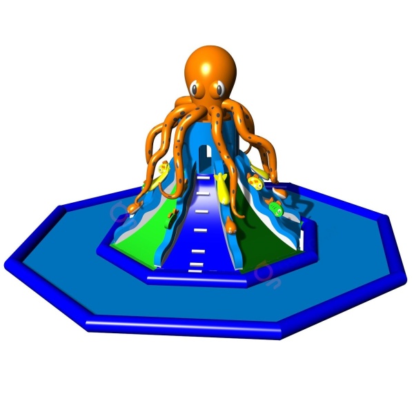 Large climbing and sliding tower (18 m diameter) - water attraction