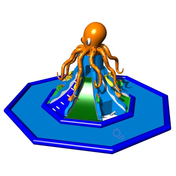 Large climbing and sliding tower (18 m diameter) - water attraction
