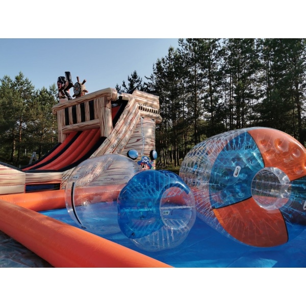 Inflatable pool for water balls 6 x 6 m