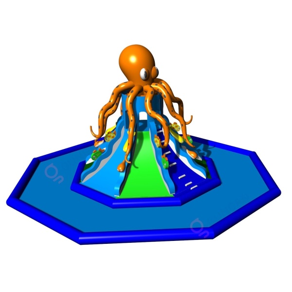 Large climbing and sliding tower (18 m diameter) - water attraction
