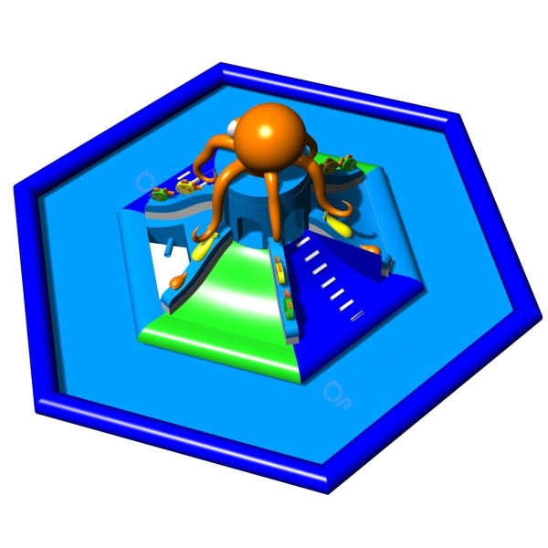 Small climbing and sliding tower (12 m diameter) - water attraction