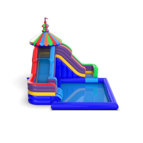 Funfair water inflatable slide