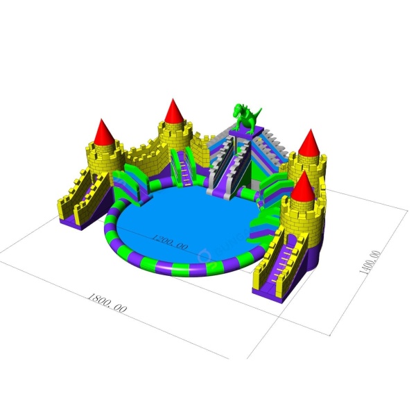 Water play park - dragon castle