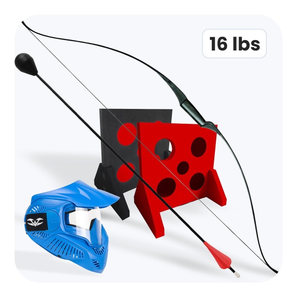SET Archery Tag Premium 16 lbs - for 12 players - fast arrows